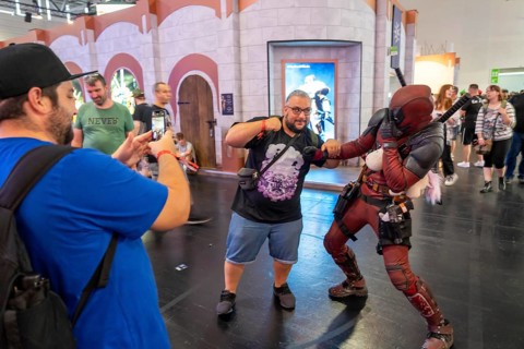 Gamescom, the world's largest trade fair for video and computer games, game character actors,