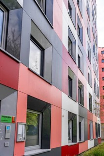 Student hall of residence of the Studierendenwerk Essen-Duisburg in Essen, over 310 furnished rooms