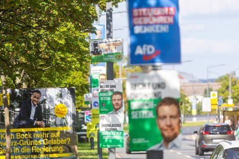 The hot phase of the state election campaign in Saxony can be seen in the amount of different