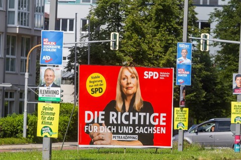 The hot phase of the state election campaign in Saxony can be seen in the amount of different