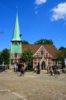 Europe, Germany, Hamburg, Bergedorf district, Church of St Peter and St Pauli, half-timbered, 16th,