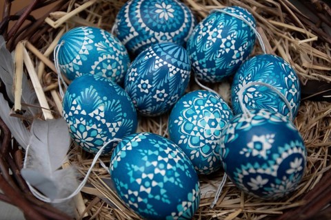 Sorbian Easter eggs, decorated Easter eggs, Sorbian eggs, Germany, Europe