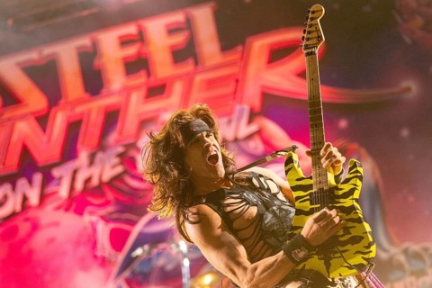 Copenhagen, Denmark - 19.6.2024: Satchel, guitarist of the band Steel Panther at the Copenhell