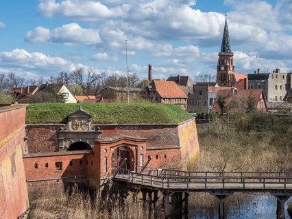 Fortress Dömitz at the Elbe river, Germany, Europe
