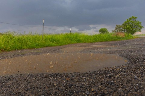 Storm on the Triebenberg near Dresden, Dresden, Saxony, Germany, Europe