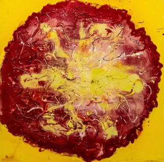 Maerztomate, 2013, mixed media on canvas, exhibition Miquel Barcelo, Vida y Muerte, Museum