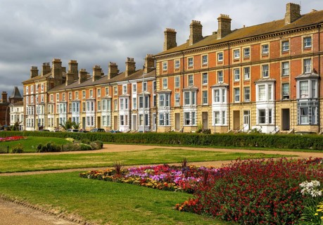 Historic buildings, Wellington Esplanade, Lowestoft, Suffolk, England, UK built 1853 architect J L