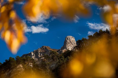 The Pierre-Avoi in the Swiss Alps, mountain, peak, mountain top, sun, blue sky, autumnal, mood,