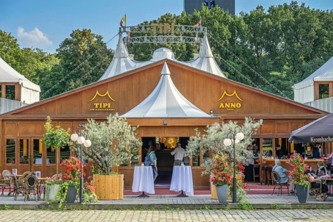 Tipi am Kanzleramt, Große Querallee, Tiergarten, Mitte, Berlin, Germany, Europe