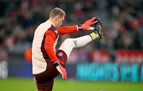 Goalkeeper Manuel Neuer FC Bayern Munich FCB (01) warming up, Champions League, Allianz Arena,