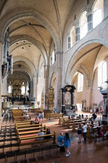 Interior view, Trier Cathedral, UNESCO World Heritage Site, Trier, Rhineland-Palatinate, Germany,