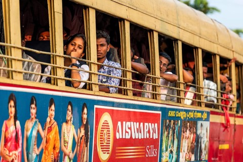Full bus, Alappuzha or Alleppy, Kerala, India, Asia