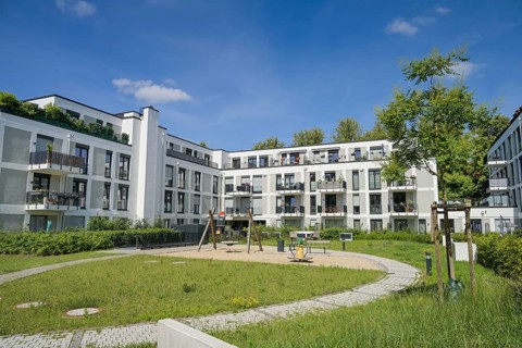 New buildings Lankwitzer Hofgärten by Bonava, former studio site of Berliner Synchron,
