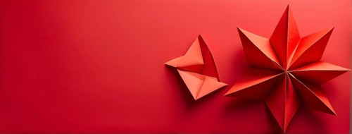 Abstract origami wallpaper illustration, AI generated