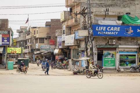 Street scene in Lahore, 22.08.2024. Photographed on behalf of the Federal Ministry for Economic