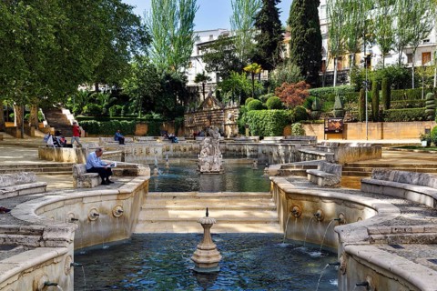 Fountain, Water basin, Fuente del Rey, Artist Remigio del Mármol, Baroque, Priego de Córdoba,