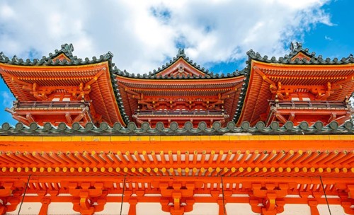 Heian-jingu Shrine, Kyoto, Japan, Asia