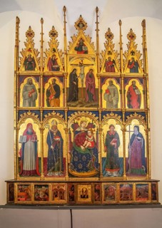 Altar piece in Ducal Palace, Old Town, UNESCO World Heritage Site, Urbino, Marche, Italy, Europe