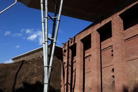 Lalibela, the World Heritage Church, Bete Medhane Alem, House of the World Heritage, Ethiopia,