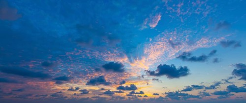 Beautiful dramatic scenic after sunset sky background after sunset