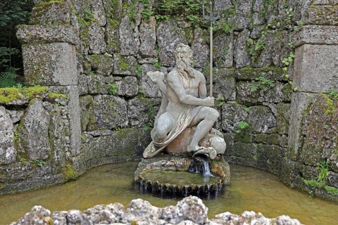 Hellbrunn Palace, pleasure palace, trick fountains, Salzburg, Austria, Europe