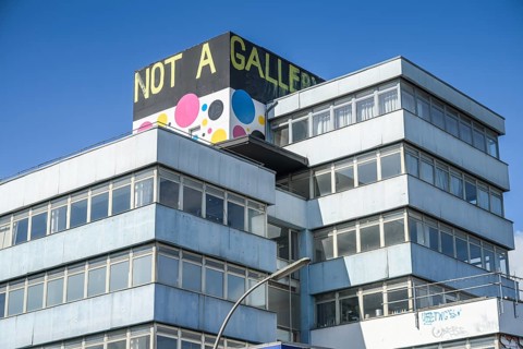 Old office building with gallery and LSD sex shop, Kurfürstenstraße, Potsdamer Straße, Schöneberg,