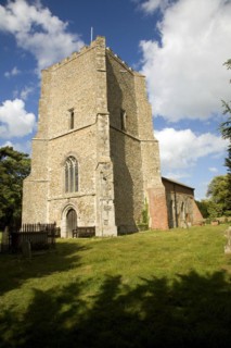 Church of St Mary the large tower dating form the medieval period when the church was much larger,