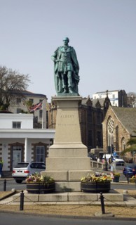 Prince Albert statue, St Peter Port, Guernsey, Channel Islands, UK, Europe