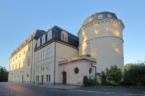 UNESCO Duchess Anna Amalia Library, Building, Platz der Demokratie, Weimar, Thuringia, Germany,