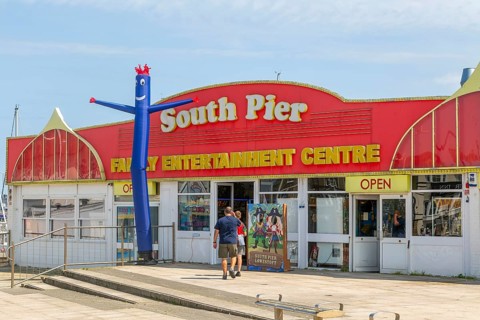 South Pier Family Entertainment Amusement arcade, Lowestoft, Suffolk, England, UK