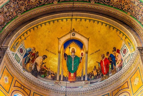 Serbian Orthodox Church of San Spiridione on the Grand Canal in the heart of Borgo Teresiano,