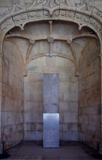 Cenotaph in honour of the poet and writer Fernando Pessoa, Hieronymite monastery Mosteiro dos