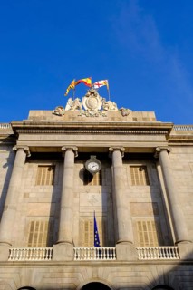City Hall, Ajuntament de Barcelona, Pl. de Sant Jaume, Barcelona, Catalonia, Spain, Europe