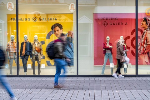 Galeria Kaufhof department stores' in Essen city centre, in the Limbecker Platz shopping centre, is