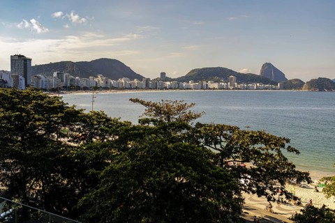 Rio de Janeiro / Brazil and view of Copacabana, 21.07.2024. Photographed on behalf of the Federal