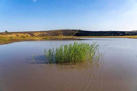 The Haniel spoil tip, 185 metre high spoil tip at the Prosper Haniel mine, which was closed in