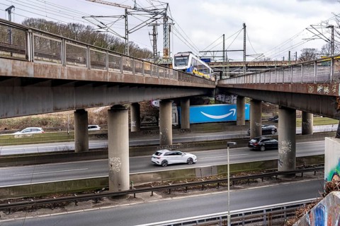 Railway bridges at the Duisburg-Kaiserberg motorway junction, complete reconstruction and new