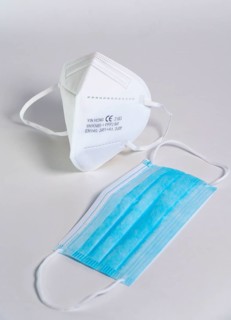 FFP2 protective masks and surgical face masks, face masks, with CE marking
