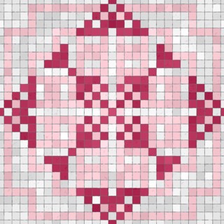 Mosaic tiles decorative background, seamless repeating vector pattern template for wallpaper,