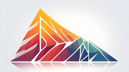 Minimalist rendering showcasing a vibrant abstract painting as a symbol for human resilience, AI