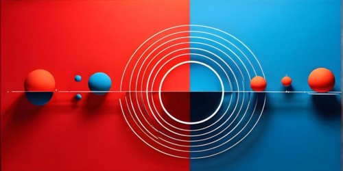 Background with geometric shapes, AI generated, colors, animation, abstract, geometry, art,