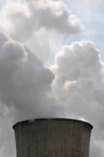 Niederaußem power plant, a base-load power plant operated by RWE PowerAG using lignite in