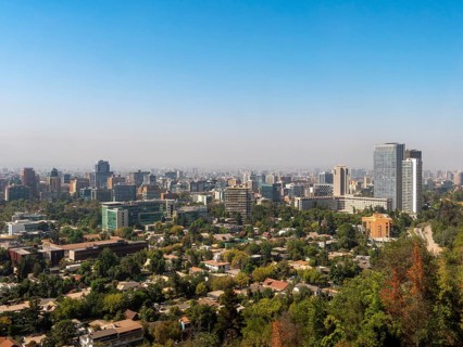 View over the city of Santiago de Chile