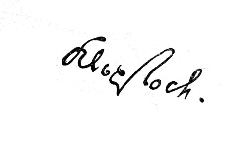 Signature, manuscript by Klopstock, historical, digital reproduction of an original from the 19th