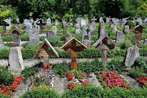 Cemetery Graves Gravestones