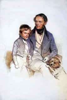 Heinrich Eduard Schönburg-Hartenstein with son, Prince Heinrich Eduard von Schönburg-Hartenstein