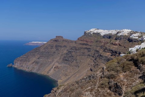 Santorini, view of Imerovigli, Cyclades, Greece, Europe