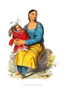 American Indian, Native American, widow from the Chippeway tribe, a tribe of the Algonquin language