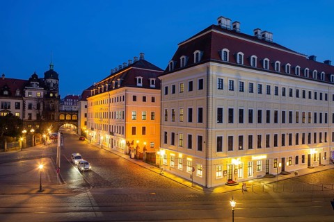 The Taschenbergpalais was built from 1705 as a baroque aristocratic palace in Dresden. After its
