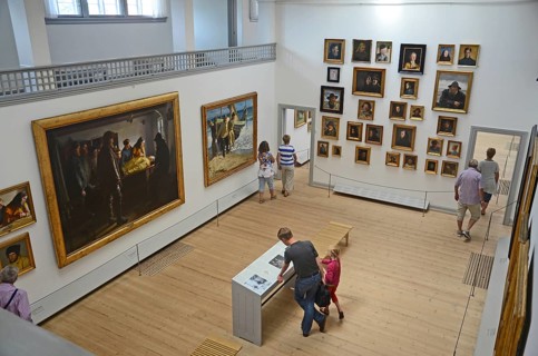 Interior of Skagen museum, Skagen, Jutland, Denmark, Scandinavia, Europe
